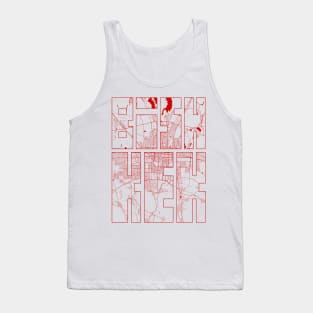 Bishkek, Kyrgyzstan City Map Typography - Oriental Tank Top